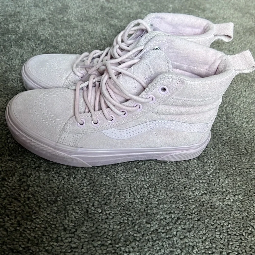 VANS Kids Pink High Top Suede Sneakers Sk-8 Hi - Picture 2 of 10